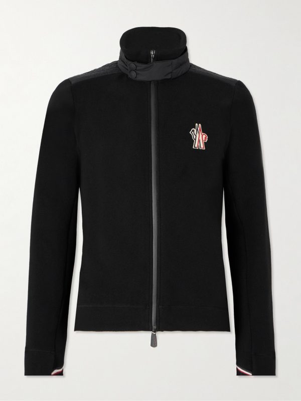 Shell-Trimmed Fleece Ski Jacket