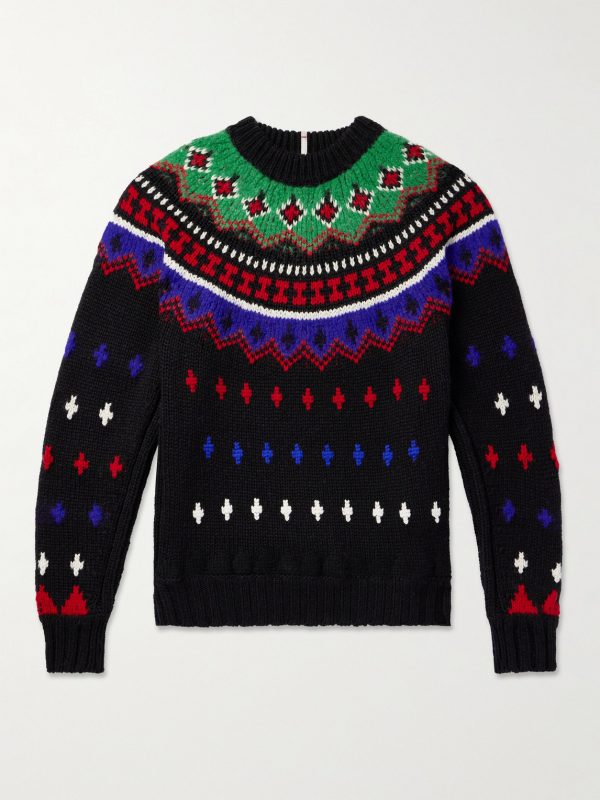 Wool-Blend Jacquard Sweater