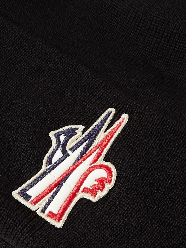 Logo-Appliquéd Ribbed Wool Beanie - CU Logo-Appliquéd Ribbed Wool Beanie - CU