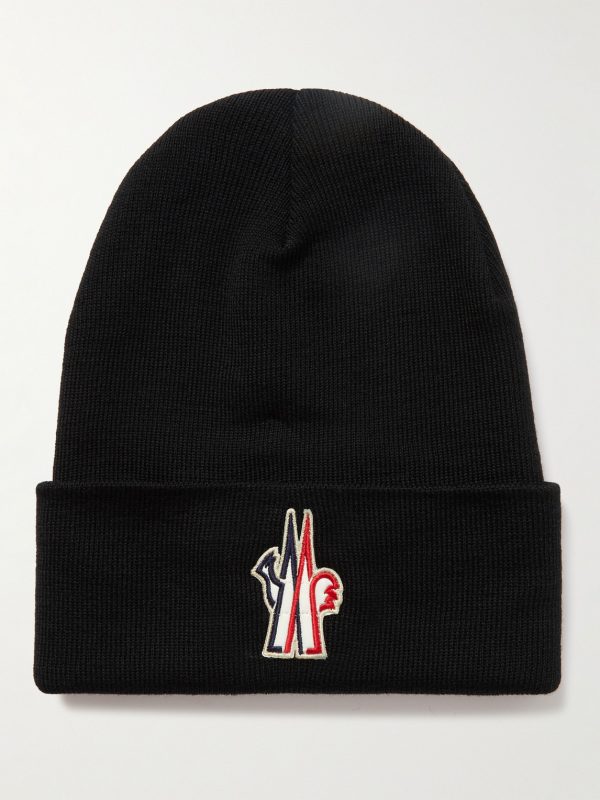 Logo-Appliquéd Ribbed Wool Beanie Logo-Appliquéd Ribbed Wool Beanie