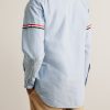 Button-Down Collar Grosgrain-Trimmed Cotton Oxford Shirt - BK