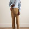 Button-Down Collar Grosgrain-Trimmed Cotton Oxford Shirt - OU