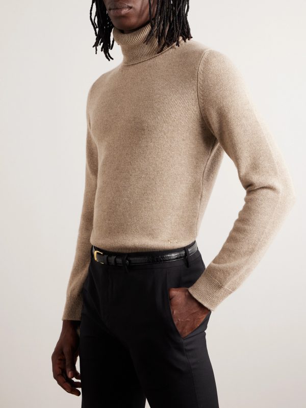 Slim-Fit Cashmere Rollneck Sweater - FR