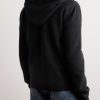 Logo-Embroidered Knitted Wool and Cashmere-Blend Hoodie - BK Logo-Embroidered Knitted Wool and Cashmere-Blend Hoodie - BK