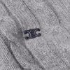 Suede-Trimmed Cable-Knit Cashmere Sweater - CU Suede-Trimmed Cable-Knit Cashmere Sweater - CU
