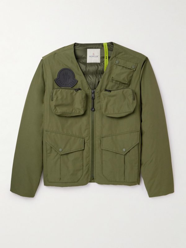 + Pharrell Williams Convertible Cotton-Blend Shell Down Jacket