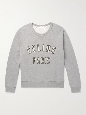 Logo-Appliquéd Cotton-Blend Jersey Sweatshirt Logo-Appliquéd Cotton-Blend Jersey Sweatshirt