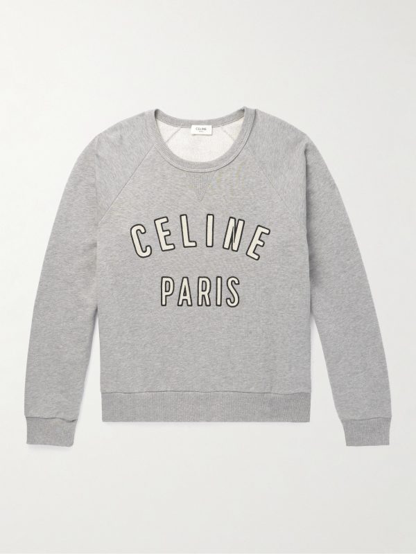 Logo-Appliquéd Cotton-Blend Jersey Sweatshirt