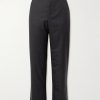 Straight-Leg Pinstriped Cotton Trousers Straight-Leg Pinstriped Cotton Trousers