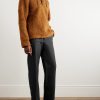 Straight-Leg Pinstriped Cotton Trousers - OU Straight-Leg Pinstriped Cotton Trousers - OU