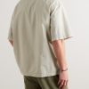 Solana Camp-Collar Cotton Shirt - BK Solana Camp-Collar Cotton Shirt - BK