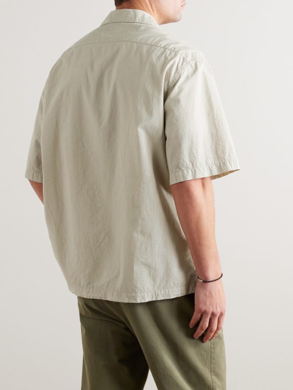 Solana Camp-Collar Cotton Shirt - BK Solana Camp-Collar Cotton Shirt - BK