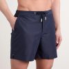 Bulldog Straight-Leg Mid-Length Swim Shorts - OU Bulldog Straight-Leg Mid-Length Swim Shorts - OU