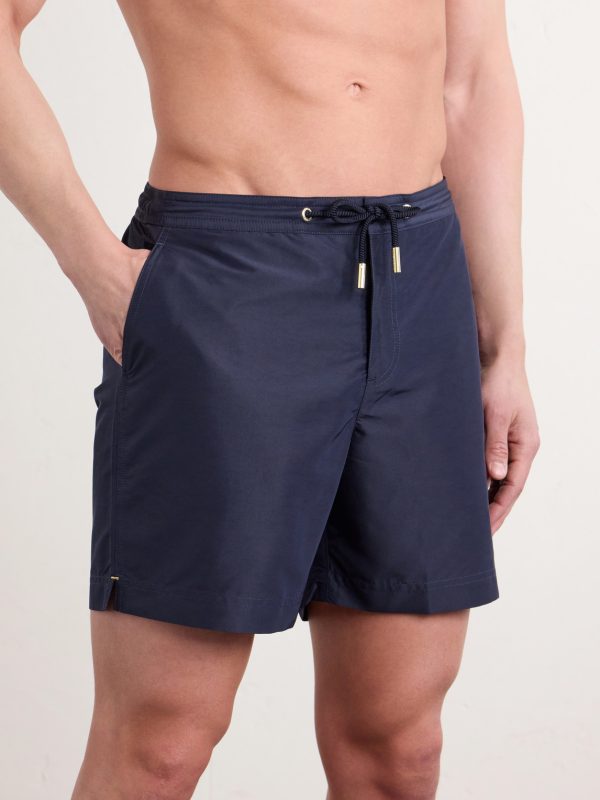 Bulldog Straight-Leg Mid-Length Swim Shorts - OU Bulldog Straight-Leg Mid-Length Swim Shorts - OU