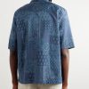 Eren Camp-Collar Bandana-Print Cotton-Poplin Shirt - BK Eren Camp-Collar Bandana-Print Cotton-Poplin Shirt - BK