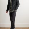 Fleece-Lined Cotton-Blend Corduroy Jacket - OU Fleece-Lined Cotton-Blend Corduroy Jacket - OU