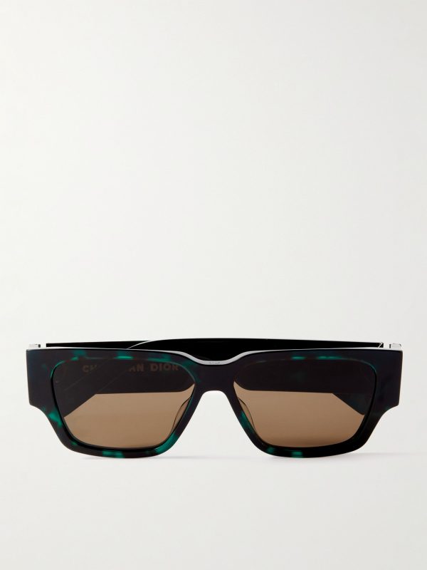 CD Diamond S5I D-Frame Tortoiseshell Acetate and Silver-Tone Sunglasses CD Diamond S5I D-Frame Tortoiseshell Acetate and Silver-Tone Sunglasses