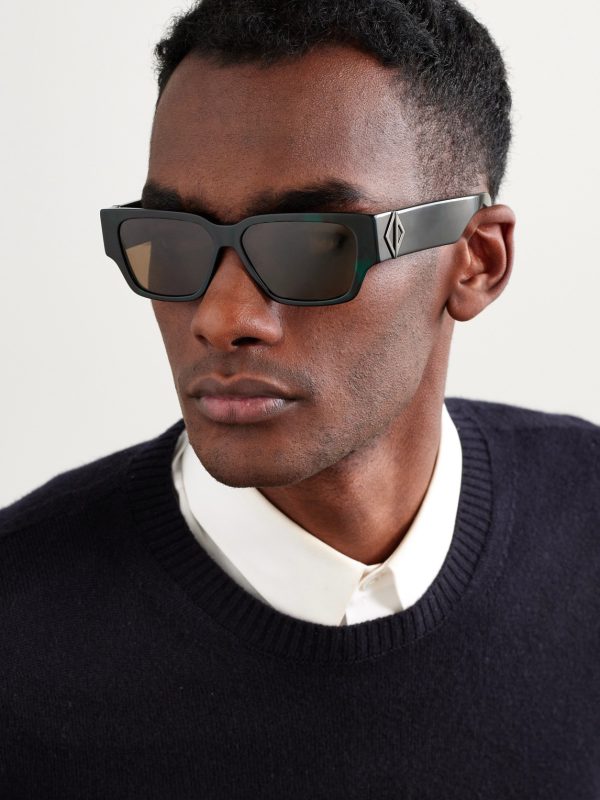 CD Diamond S5I D-Frame Tortoiseshell Acetate and Silver-Tone Sunglasses - OU CD Diamond S5I D-Frame Tortoiseshell Acetate and Silver-Tone Sunglasses - OU