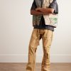 Straight-Leg Embellished Printed Cotton-Canvas Cargo Trousers - OU Straight-Leg Embellished Printed Cotton-Canvas Cargo Trousers - OU