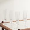 Set of Four Champagne Flutes