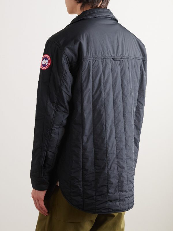 HyBridge Quilted Shell Shirt Jacket - BK HyBridge Quilted Shell Shirt Jacket - BK