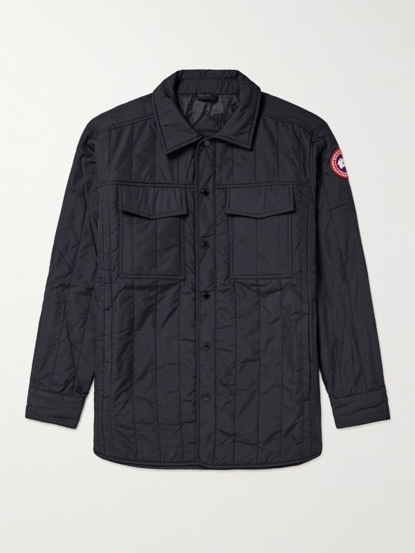 HyBridge Quilted Shell Shirt Jacket HyBridge Quilted Shell Shirt Jacket