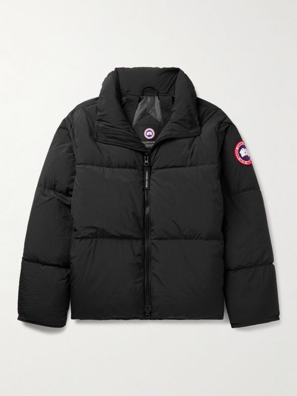 Lawrence Logo-Appliquéd Quilted Enduraluxe® Hooded Down Jacket