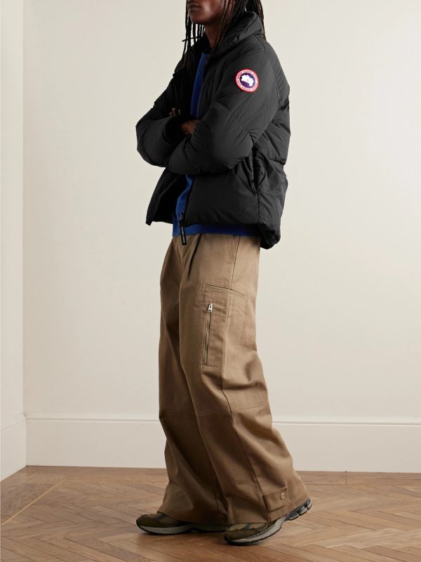 Lawrence Logo-Appliquéd Quilted Enduraluxe® Hooded Down Jacket - OU