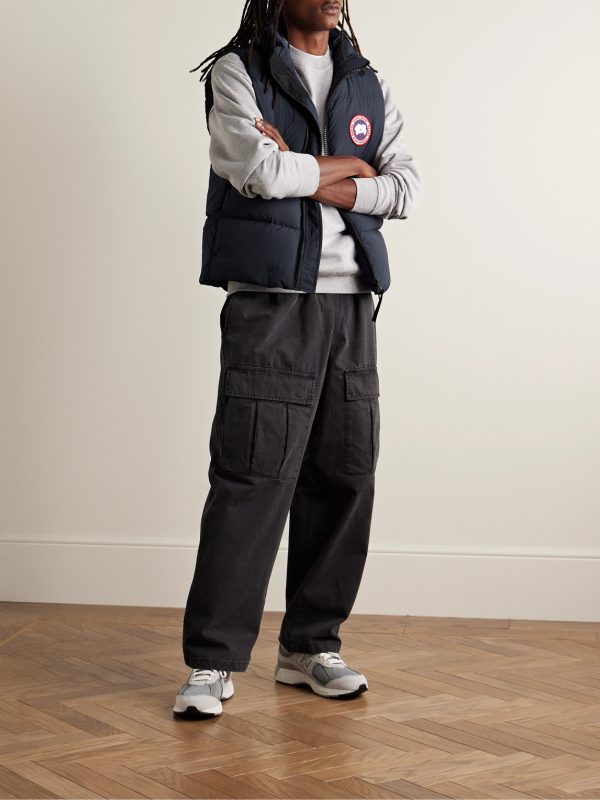 Lawrence Slim-Fit Logo-Appliquéd Quilted Enduraluxe® Down Gilet - OU Lawrence Slim-Fit Logo-Appliquéd Quilted Enduraluxe® Down Gilet - OU