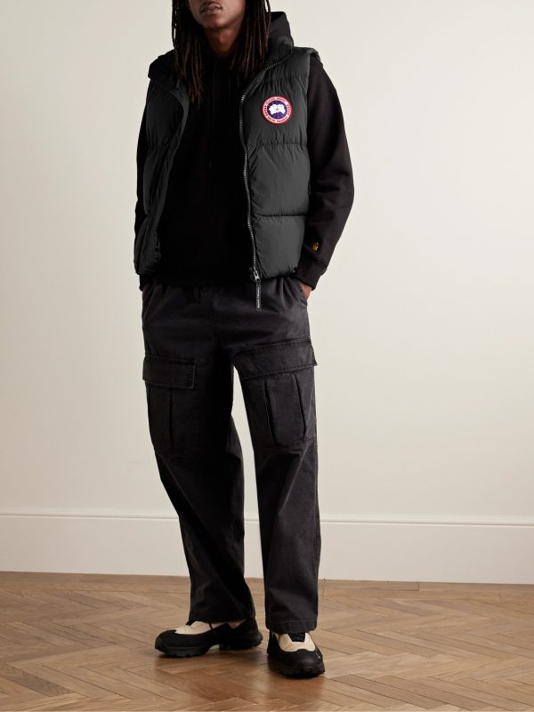 Lawrence Slim-Fit Logo-Appliquéd Quilted Enduraluxe® Down Gilet - OU Lawrence Slim-Fit Logo-Appliquéd Quilted Enduraluxe® Down Gilet - OU