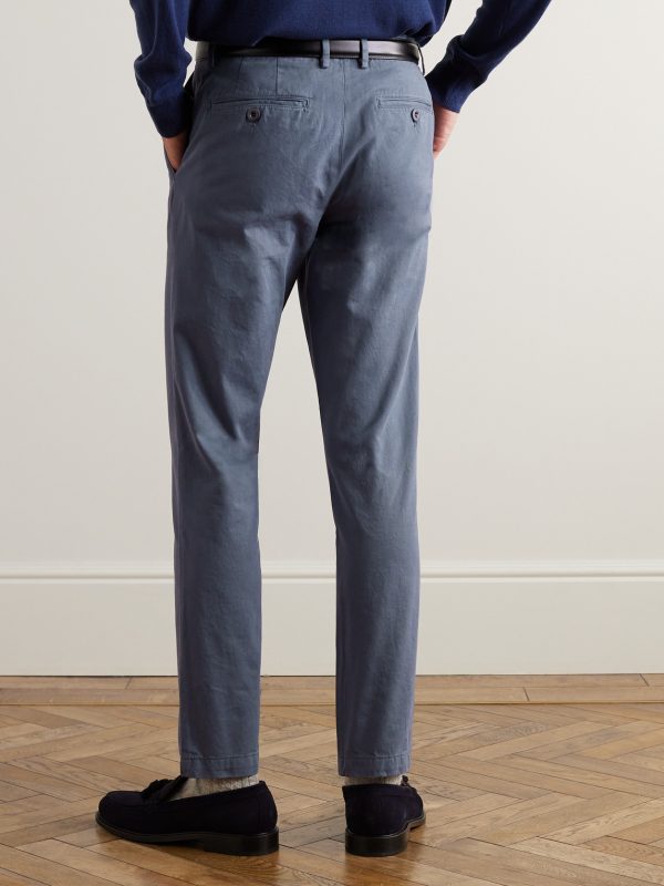 Straight-Leg Cotton-Twill Chinos - BK