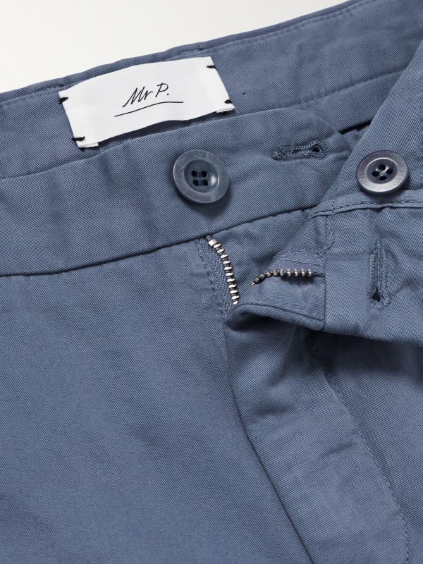 Straight-Leg Cotton-Twill Chinos - E1