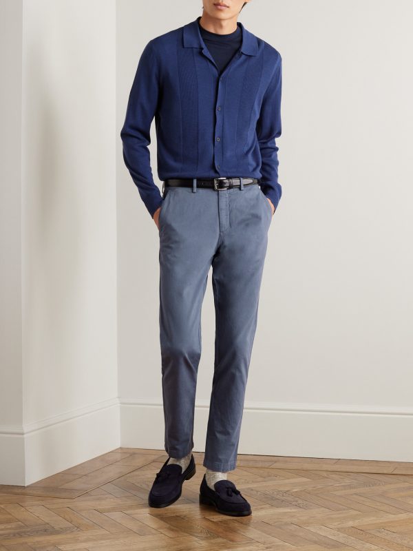 Straight-Leg Cotton-Twill Chinos - OU
