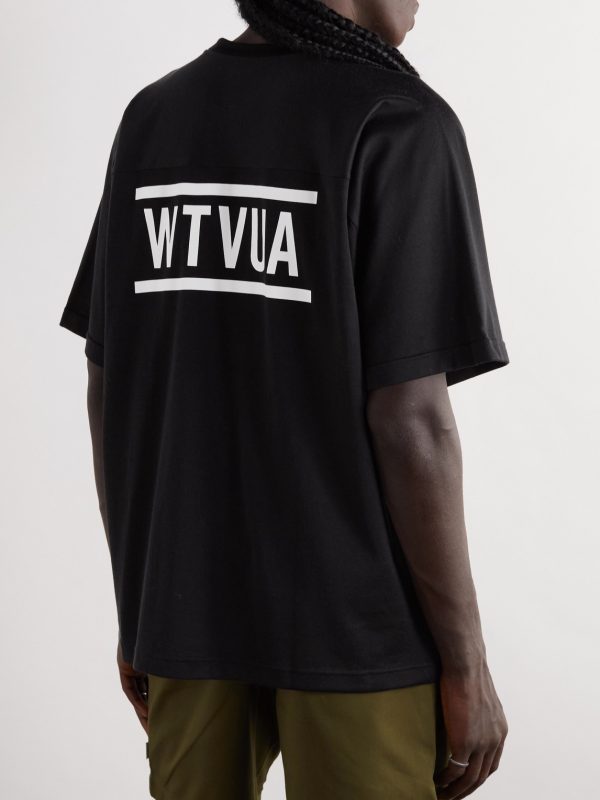 Printed Cotton-Blend Jersey T-Shirt - BK Printed Cotton-Blend Jersey T-Shirt - BK