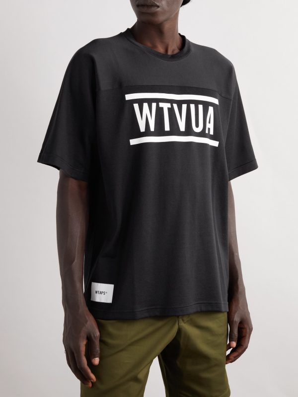 Printed Cotton-Blend Jersey T-Shirt - FR Printed Cotton-Blend Jersey T-Shirt - FR
