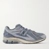 + Auralee 1906R Rubber-Trimmed Mesh, Leather and Suede Sneakers + Auralee 1906R Rubber-Trimmed Mesh, Leather and Suede Sneakers