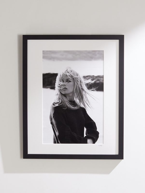 Framed 1967 Bardot Poses Print, 16" x 20"