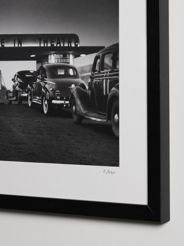 Framed 1948 Fly In, Drive in Movie Print, 16" x 20" - CU