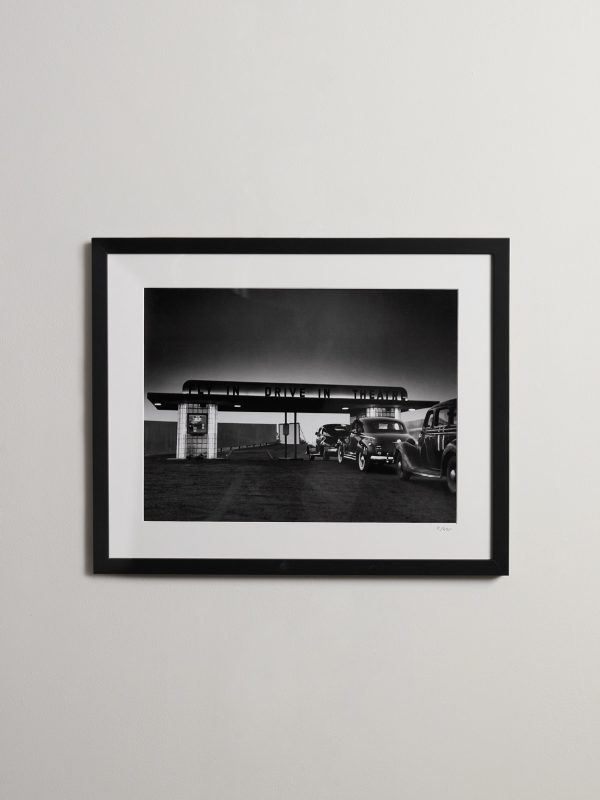 Framed 1948 Fly In, Drive in Movie Print, 16" x 20"