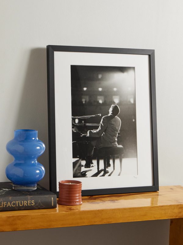 Framed 1966 Ray Charles at the Piano Print, 16" x 20" - OU