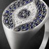 Little Dawn Chevalier 18-Karat White Gold, Sapphire and Diamond Ring - CU Little Dawn Chevalier 18-Karat White Gold, Sapphire and Diamond Ring - CU