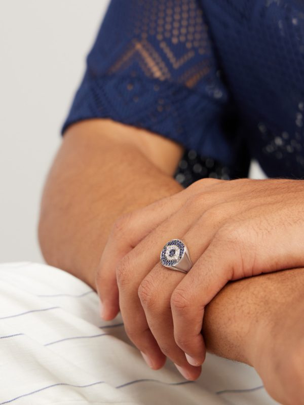 Little Dawn Chevalier 18-Karat White Gold, Sapphire and Diamond Ring - E2 Little Dawn Chevalier 18-Karat White Gold, Sapphire and Diamond Ring - E2