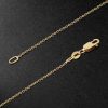 Peaceful Gold Diamond Pendant Necklace - BK Peaceful Gold Diamond Pendant Necklace - BK