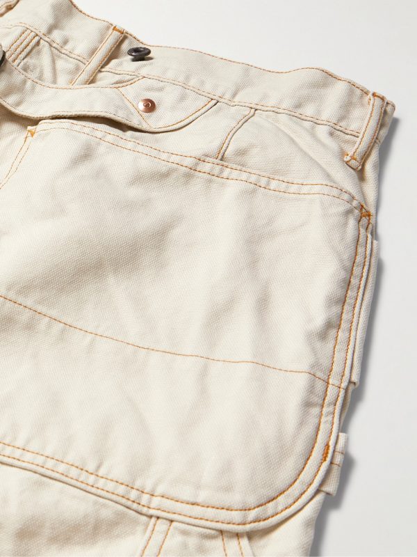 Lumber Tapered Embroidered Cotton-Canvas Cargo Trousers - CU Lumber Tapered Embroidered Cotton-Canvas Cargo Trousers - CU