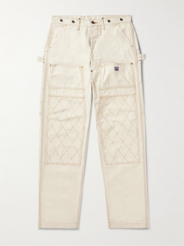 Lumber Tapered Embroidered Cotton-Canvas Cargo Trousers Lumber Tapered Embroidered Cotton-Canvas Cargo Trousers
