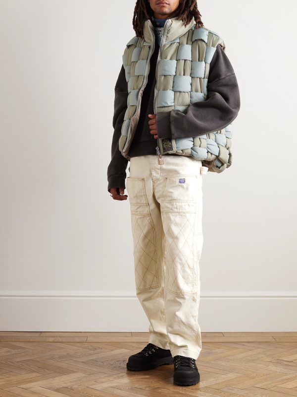 Lumber Tapered Embroidered Cotton-Canvas Cargo Trousers - OU Lumber Tapered Embroidered Cotton-Canvas Cargo Trousers - OU