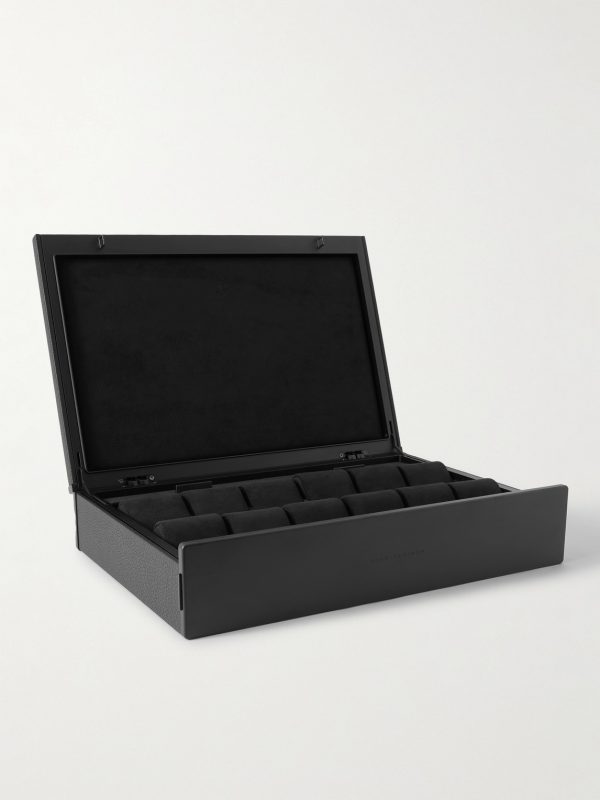 Spence Full-Grain Leather 12-Piece Watch Case Spence Full-Grain Leather 12-Piece Watch Case
