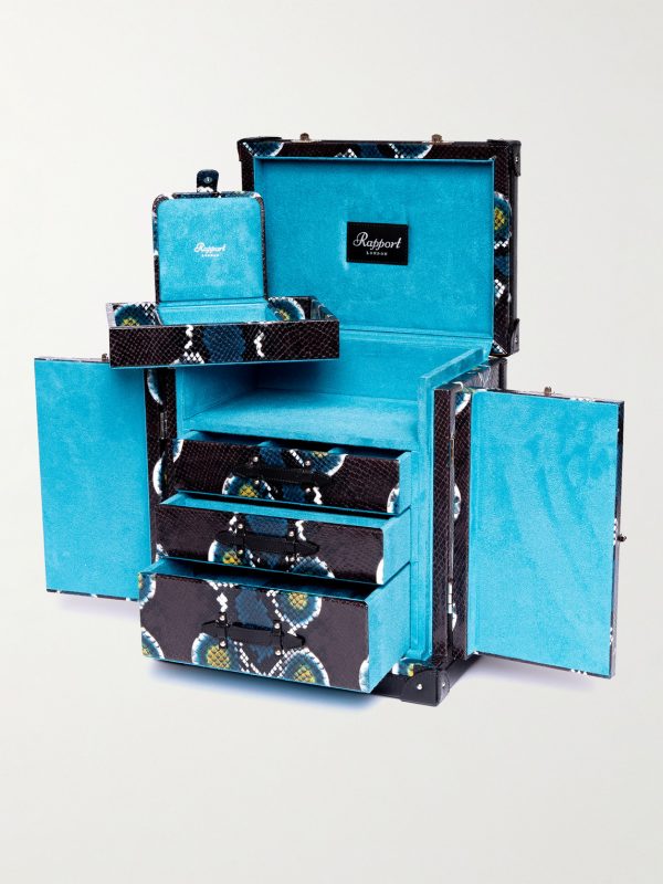 Amour Deluxe Printed Snake-Effect Leather Jewellery Trunk - FR Amour Deluxe Printed Snake-Effect Leather Jewellery Trunk - FR