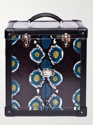 Amour Deluxe Printed Snake-Effect Leather Jewellery Trunk Amour Deluxe Printed Snake-Effect Leather Jewellery Trunk