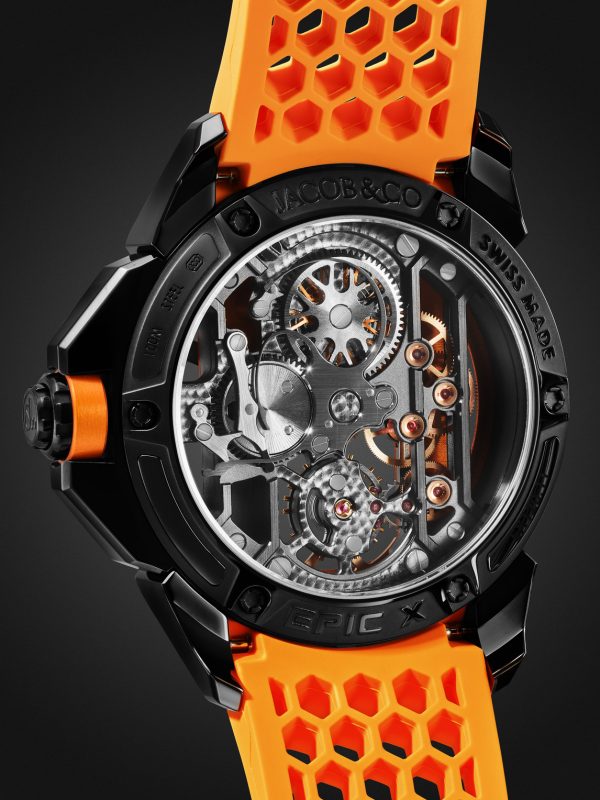 Epic X Limited Edition Hand-Wound Skeleton Chronograph 44mm DLC-Coated Stainless Steel and Rubber Watch, Ref. No. EX120.11.AI.AA.ABRUA - BK Epic X Limited Edition Hand-Wound Skeleton Chronograph 44mm DLC-Coated Stainless Steel and Rubber Watch, Ref. No. EX120.11.AI.AA.ABRUA - BK